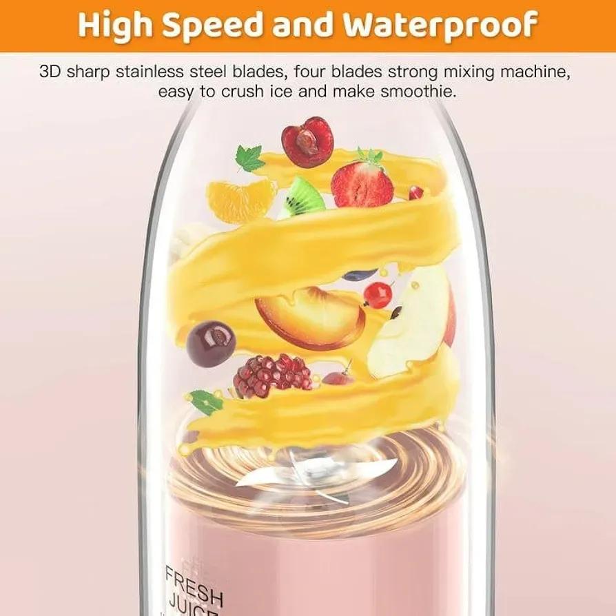 Portable Fresh Juice Blender Bottle
